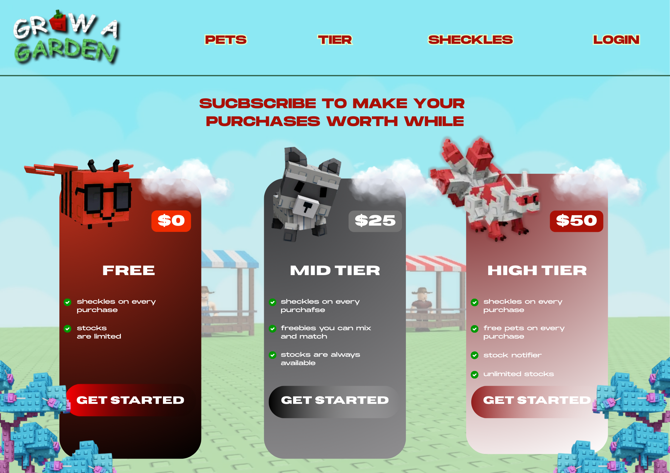 Grow A Garden Landing Page